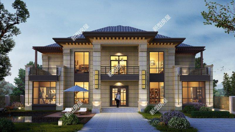 老人说：农村建房堂屋不能少，这10套别墅设计，造价25万起