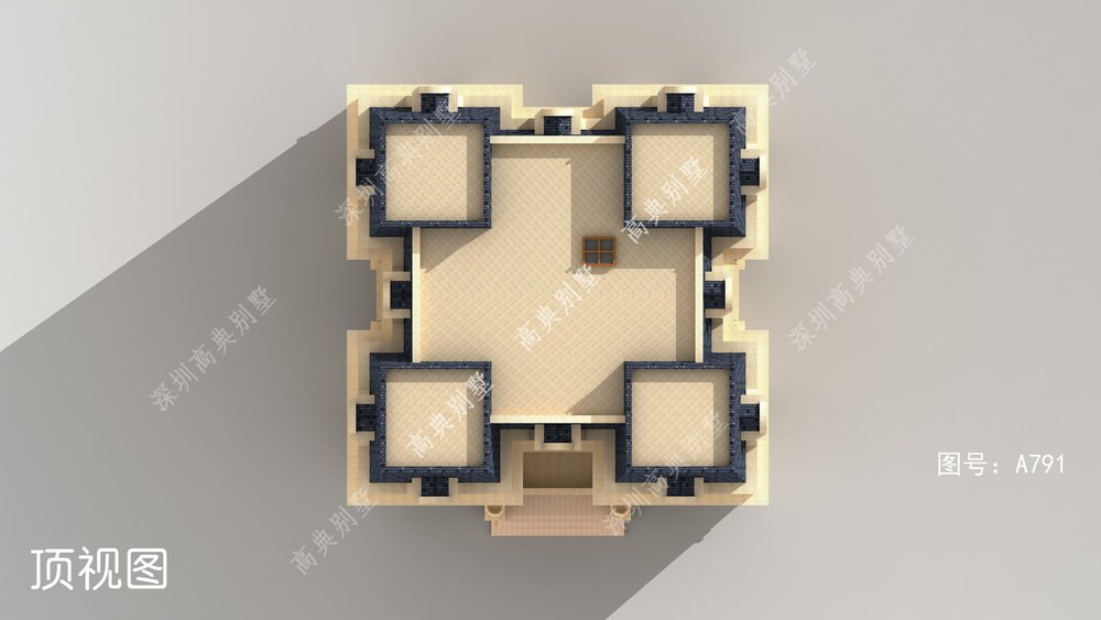 五层乡村最新款别墅设计图，建一个自身心里幸福的家