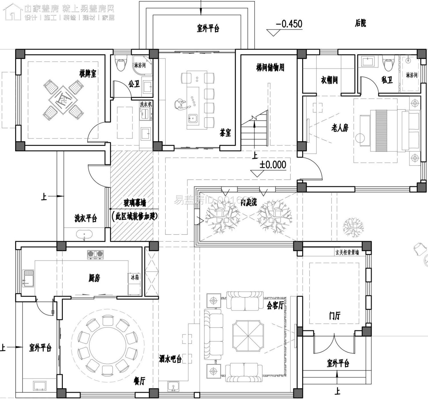 乡村建房图纸，现代别墅，造价108万