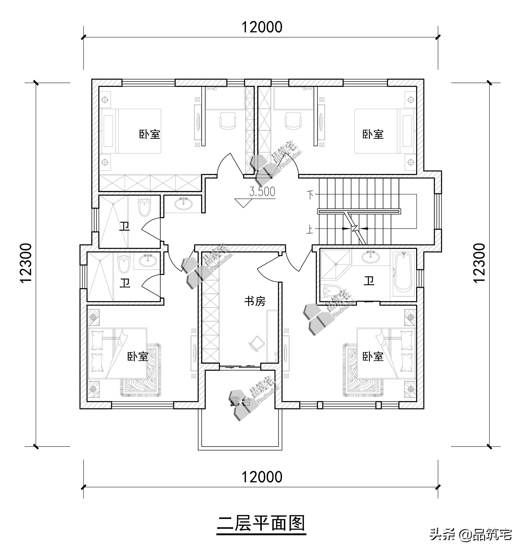 三层简欧风格别墅，暖色小面砖立面精致温馨