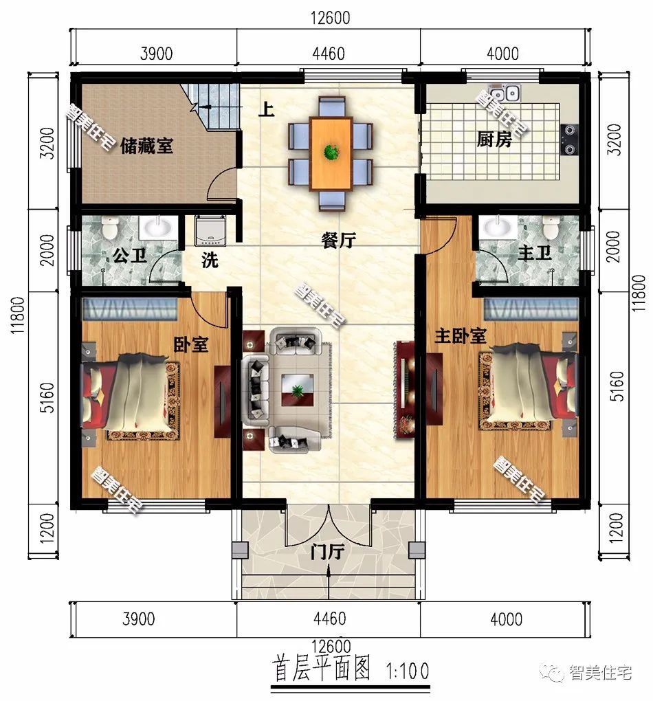 面宽12米左右，经济实用的两层小别墅，北京陕西网友都在建