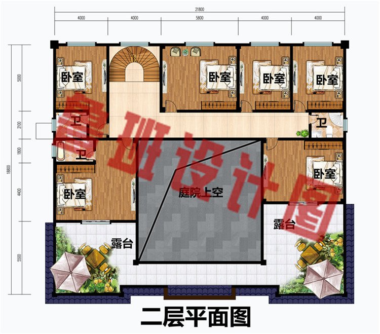 260平方米新农村四合院别墅