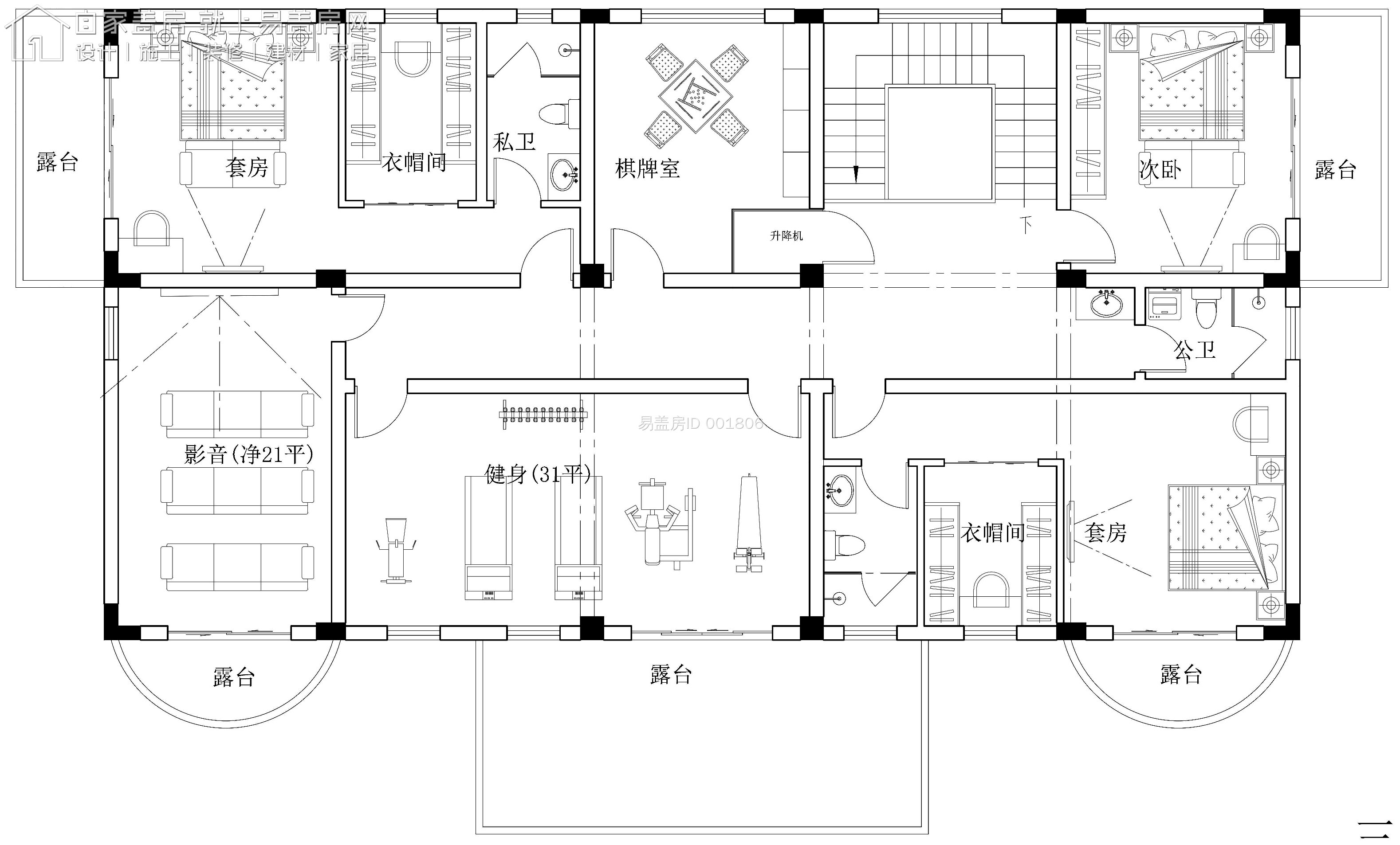 每日别墅推荐-20.3m*10.7m三层欧式别墅