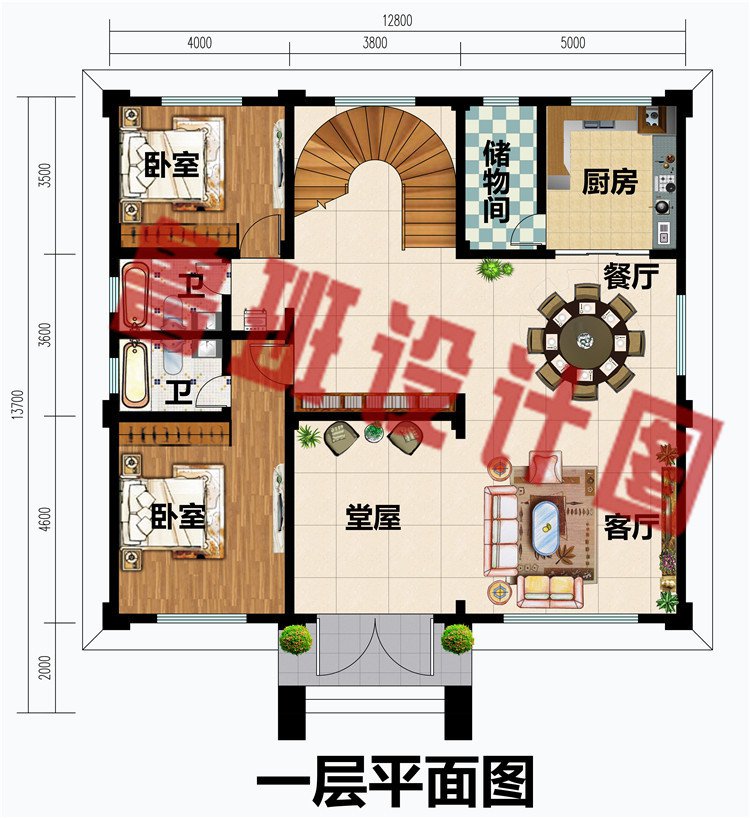 占地150平欧式三层别墅