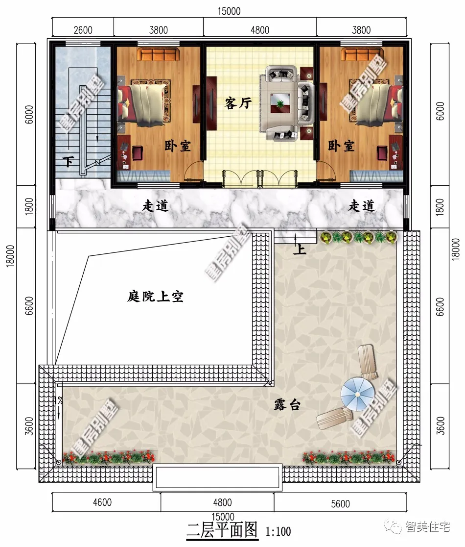 中式合院风格设计的两栋别墅，传统住宅更具魅力，越品越喜欢