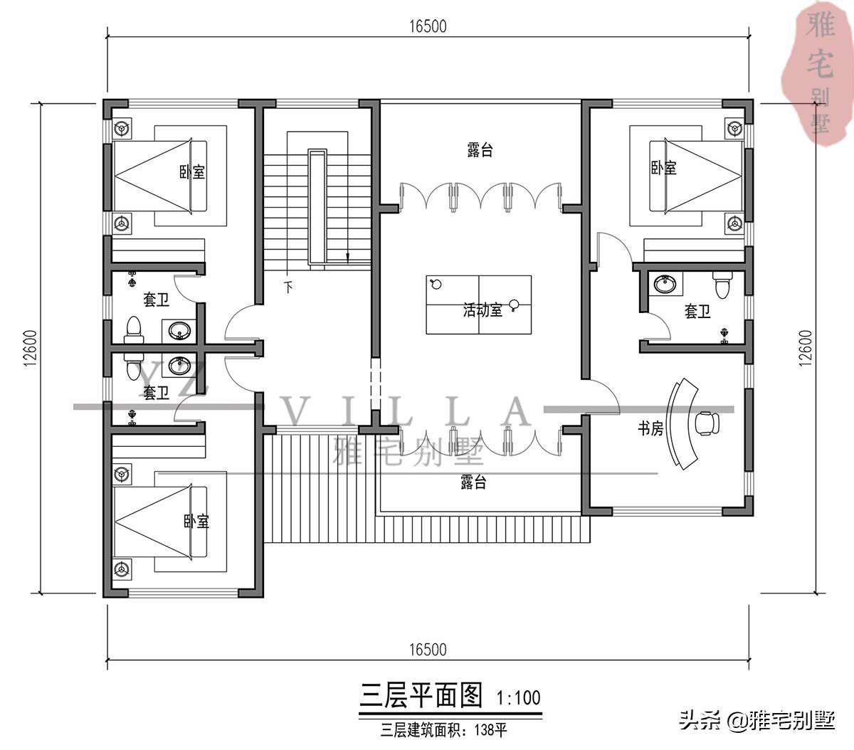 回农村建一栋中式别墅，白墙灰瓦，炊烟袅袅，闲时听风伴雨