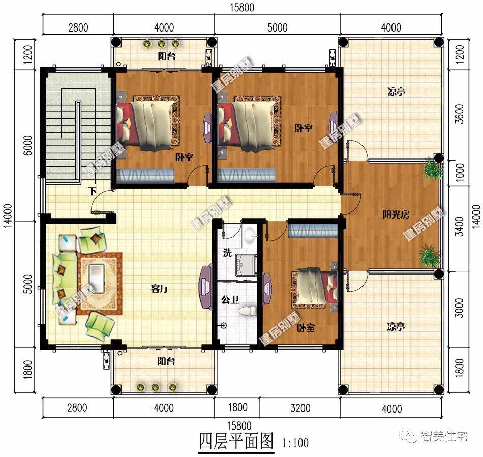 面宽15米左右的乡村别墅，第一栋带架空层，第二栋乃大豪宅