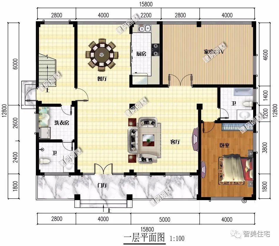 面宽15米左右的乡村别墅，第一栋带架空层，第二栋乃大豪宅