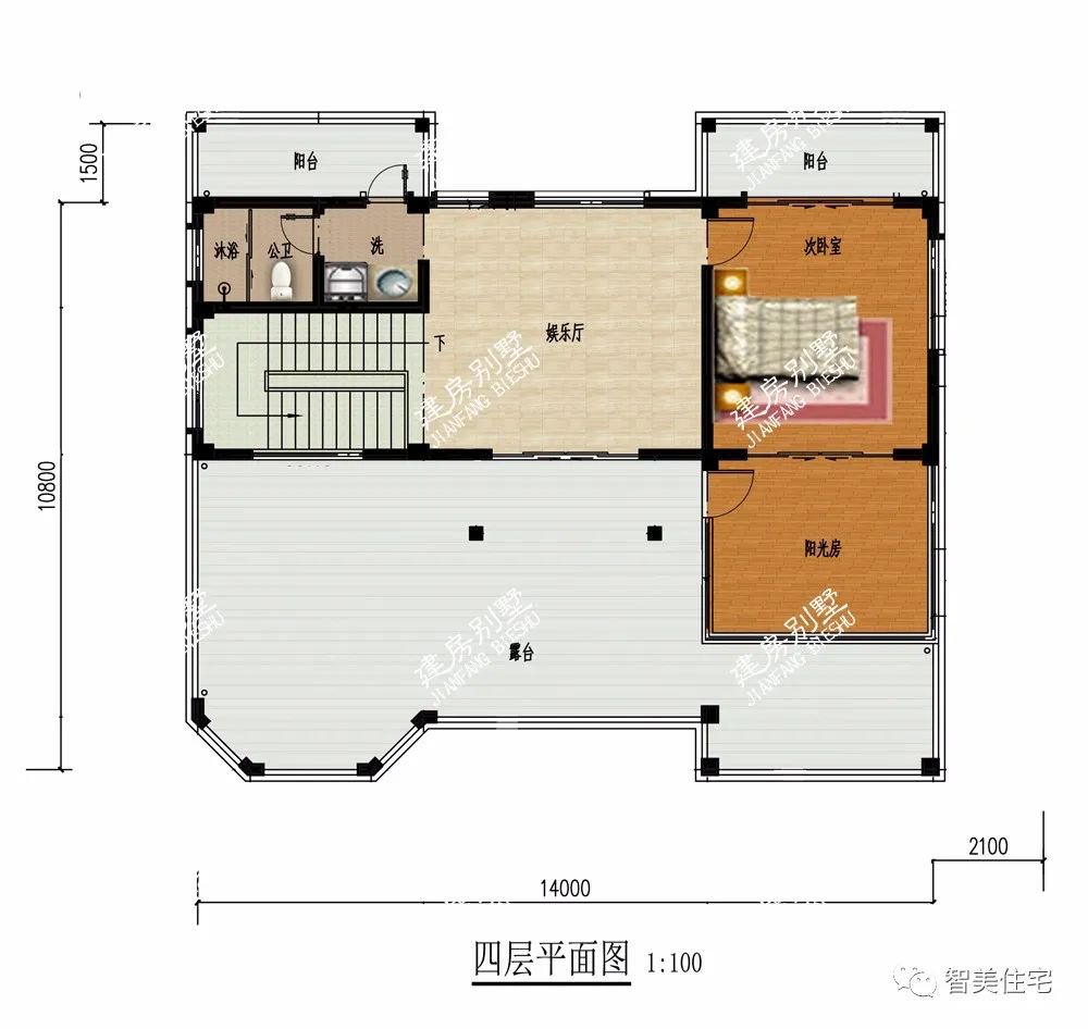 带大堂屋和车库，多阳台设计的农村别墅，就是需要这份气派