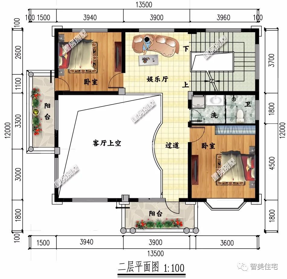 欧式风格设计，带地下室车库的豪宅，这类户型真是万里挑一