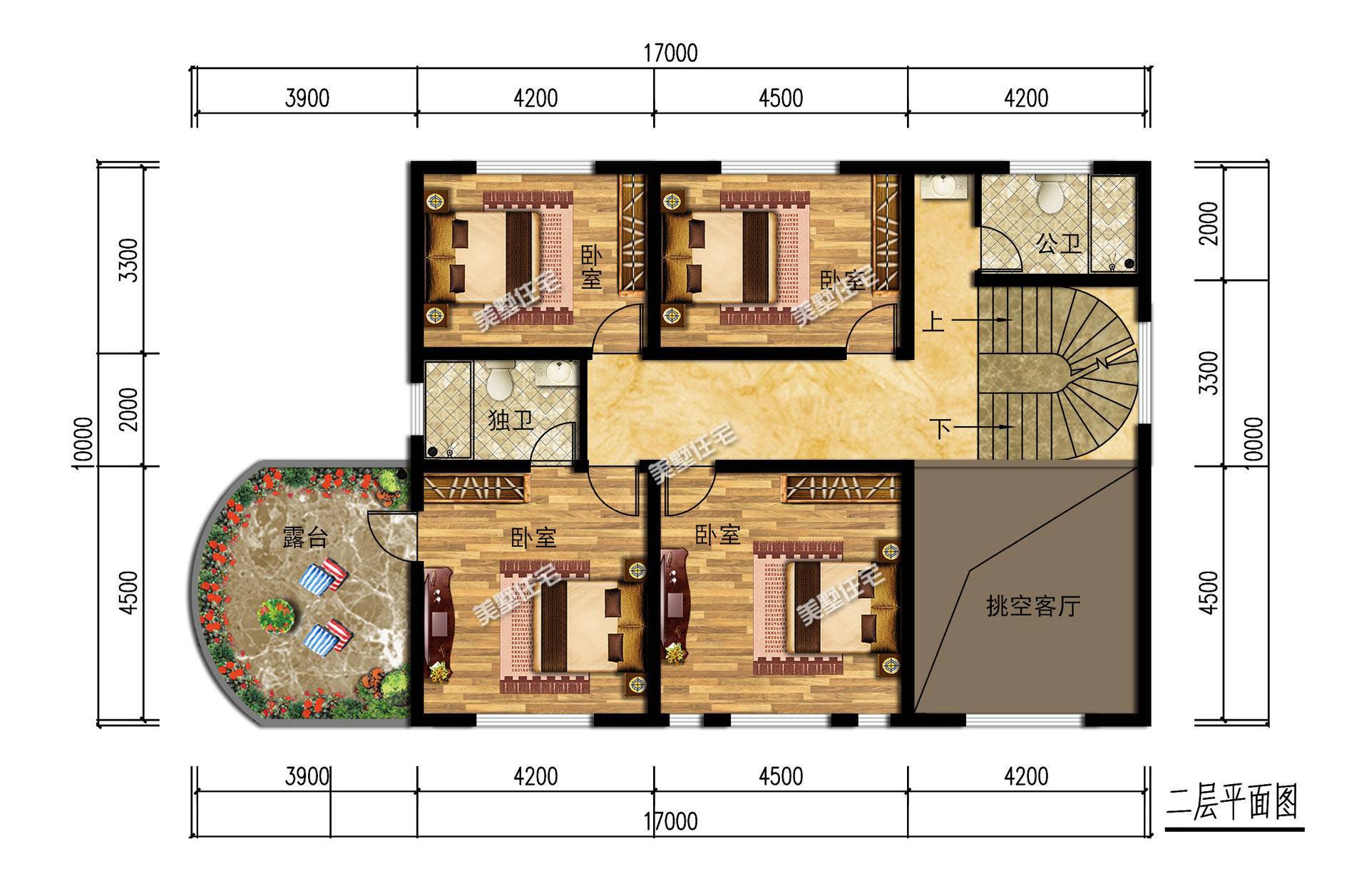 17X10的3层巴洛克别墅，奢华大气，老家建一栋走路都带风