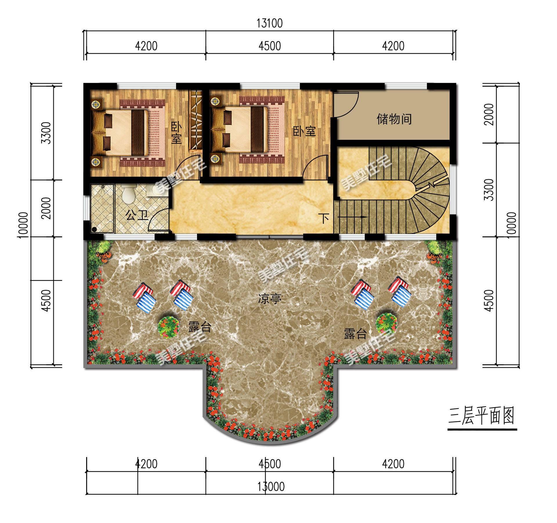 17X10的3层巴洛克别墅，奢华大气，老家建一栋走路都带风