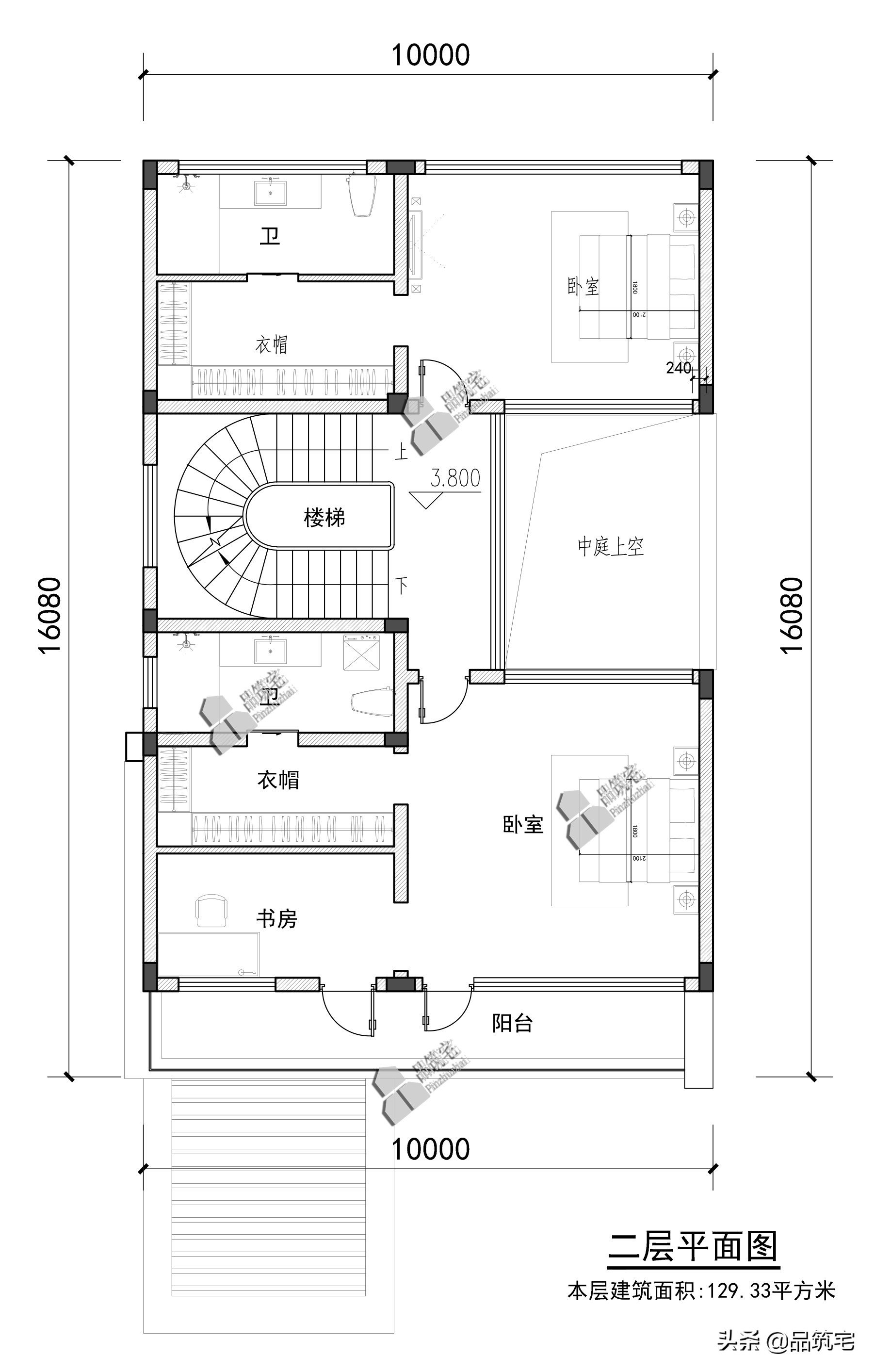 三层现代风格别墅，宅地是小开间大进深一定要看