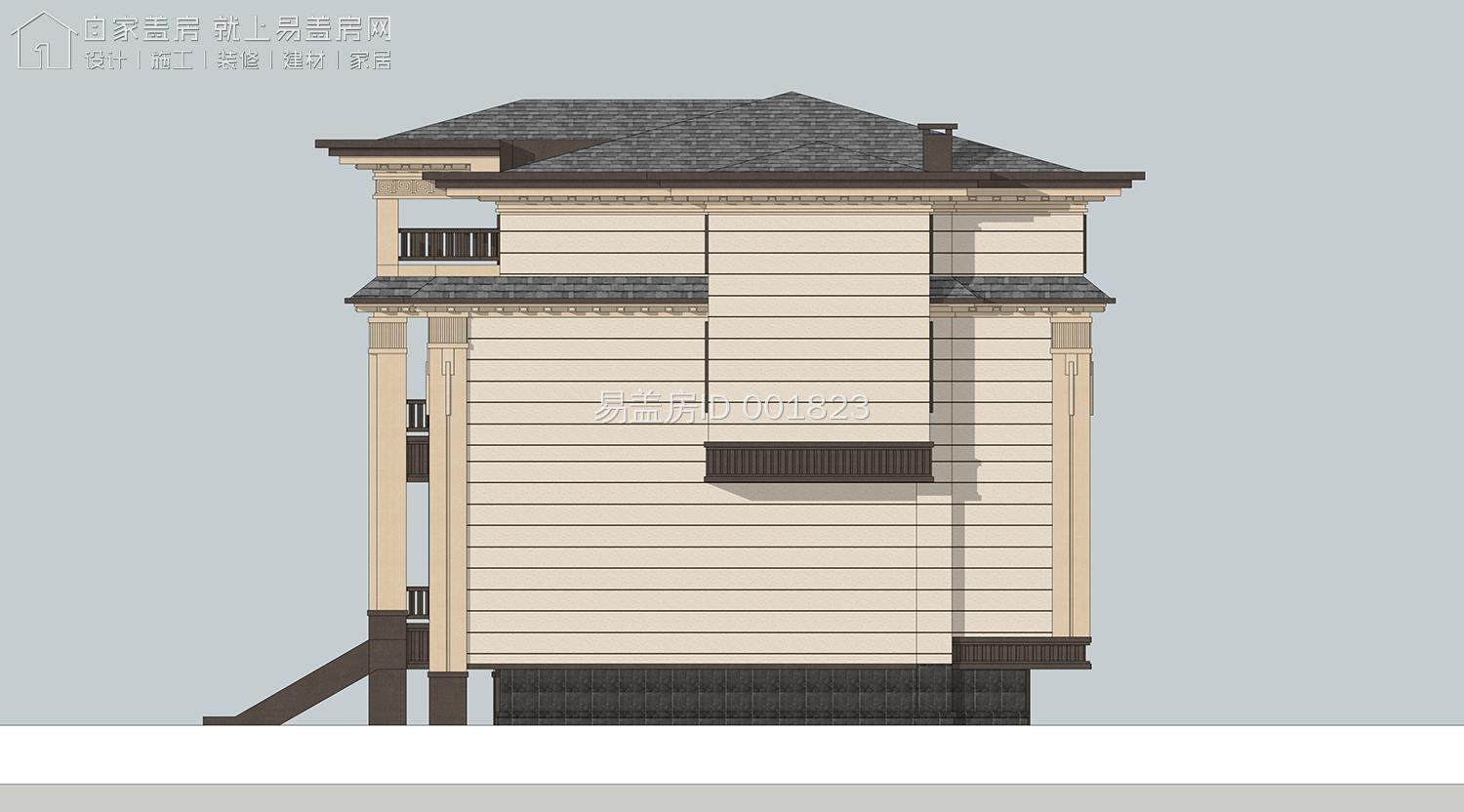 江西占地120㎡新中式农村别墅，架空层+阁楼层布局你觉得怎样