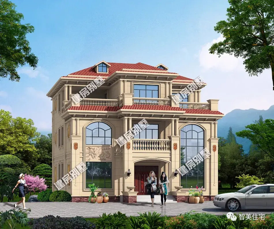 45万在湖南老家盖一栋别墅，完工效果都夸美，这房建得值