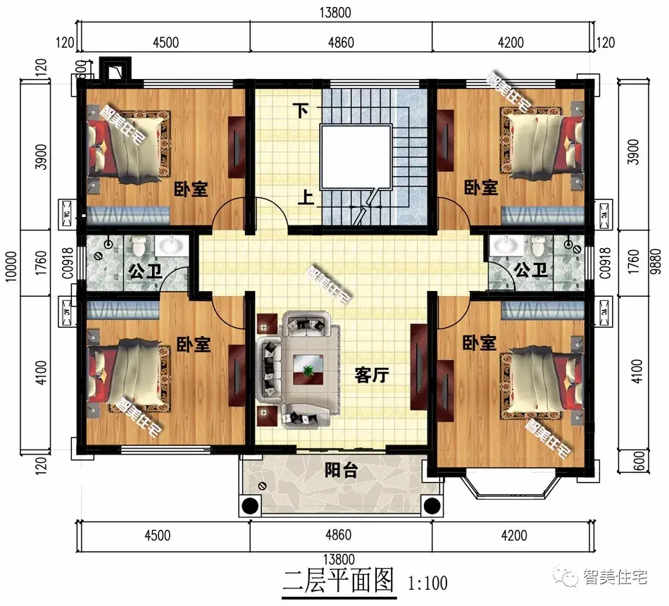 2栋建在江西农村的别墅，简约美让我们爱不完，每栋30来万