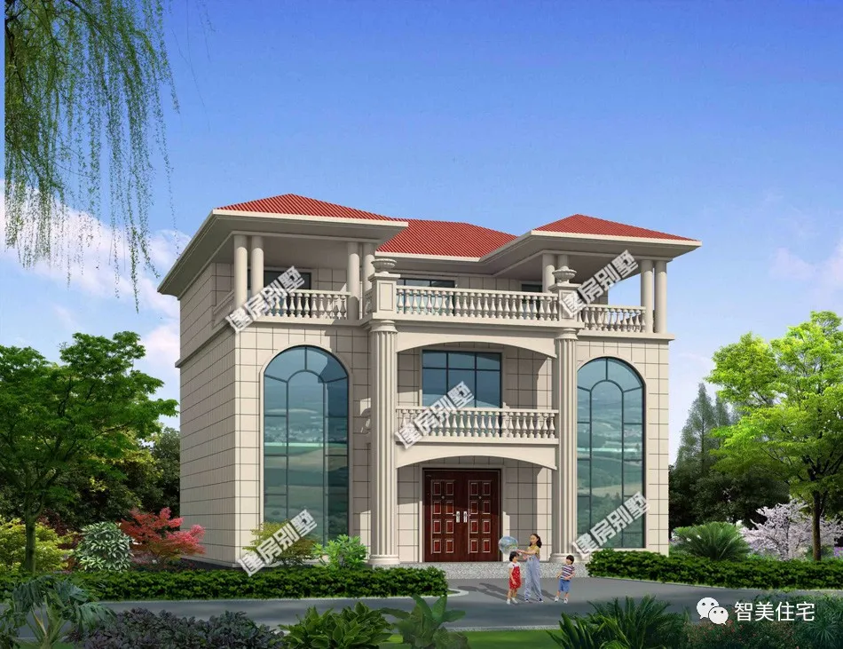 建在山西和云南农村的别墅，第一栋客厅非常大，适合农村