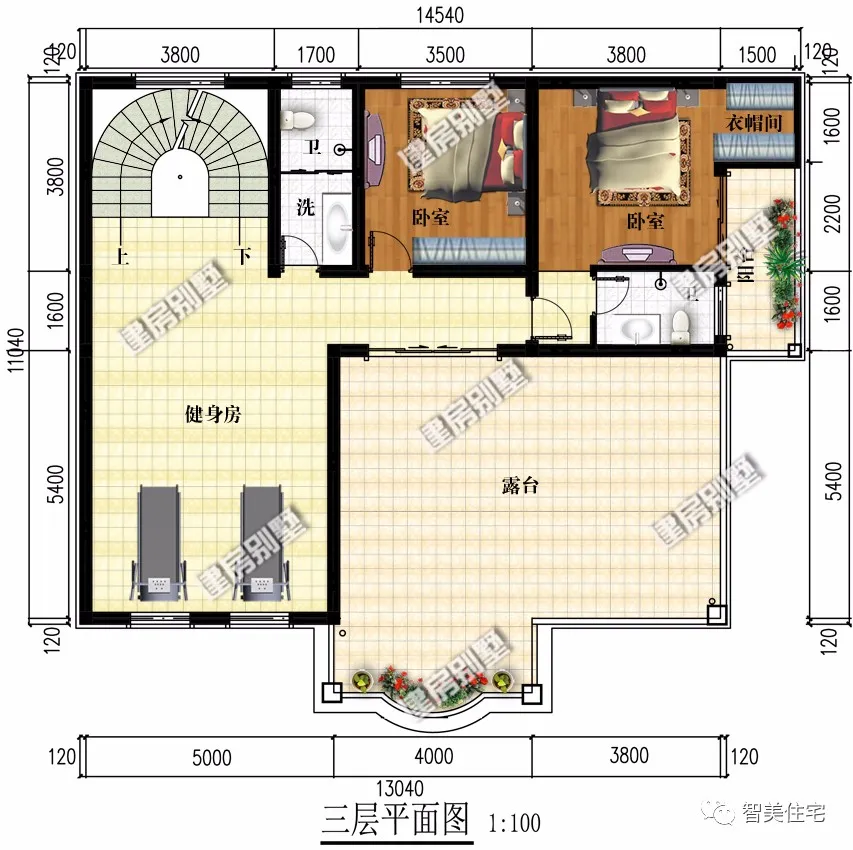 建在山西和云南农村的别墅，第一栋客厅非常大，适合农村