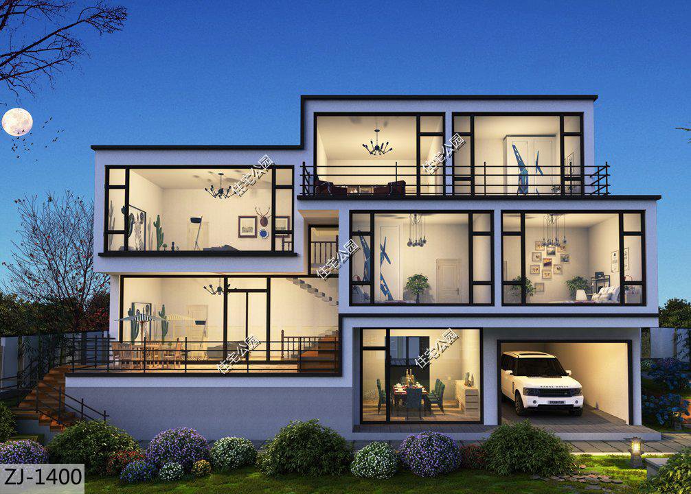 16×10米现代别墅，落地窗设计惹争议，农村建房这样做好吗？