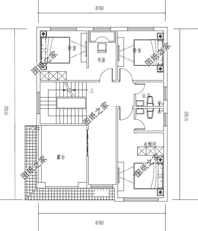 占地100平米三层别墅设计图，造价25-30万，小而精的户型