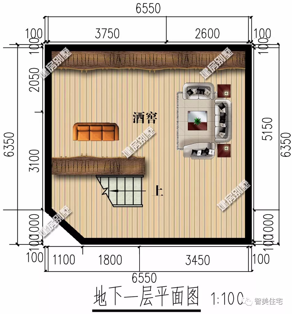 开间10米左右的两栋别墅，第一栋带地下室，浙江农村建的多