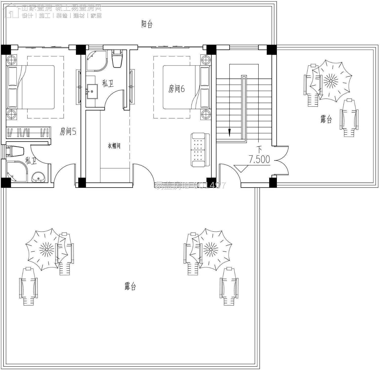 回村庄建一栋这样的现代别墅带车库户型，谁来做客都会夸有想法