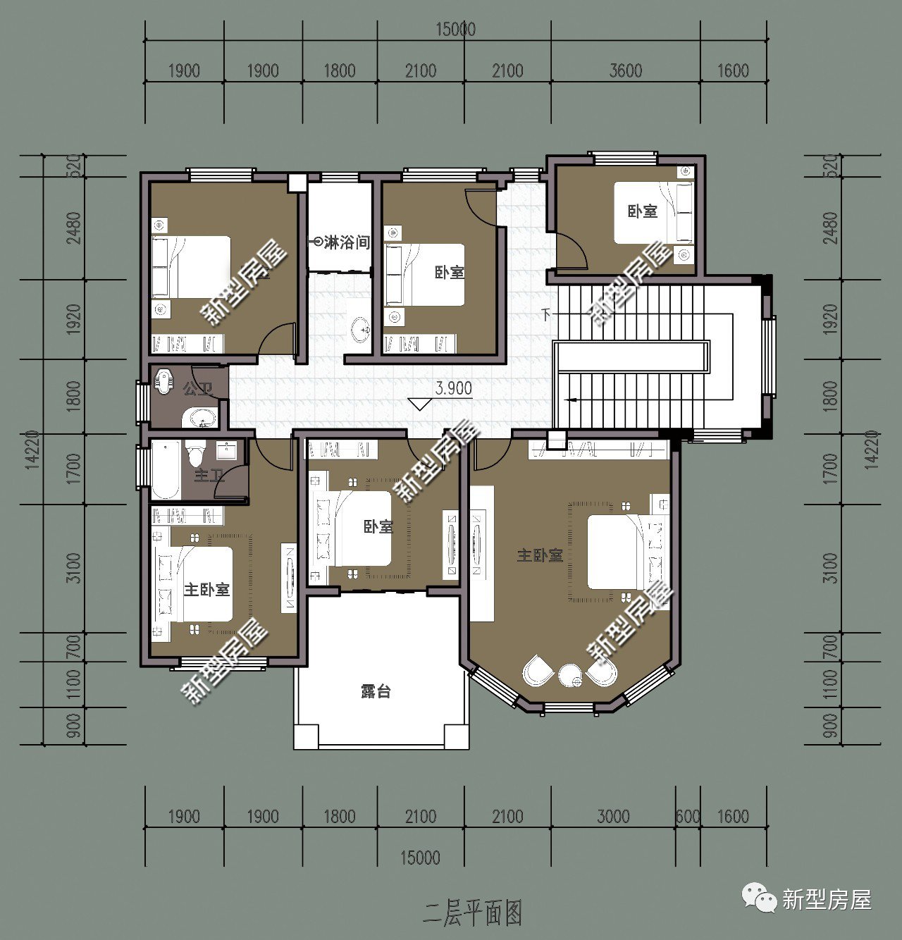 农村自建房欧式别墅图纸10套，造价20万至150万不等，建议收藏