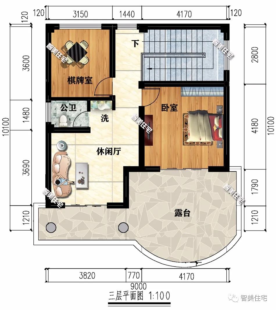 2栋开间9米左右的别墅，第二栋带架空层，内配套卧生活质量高