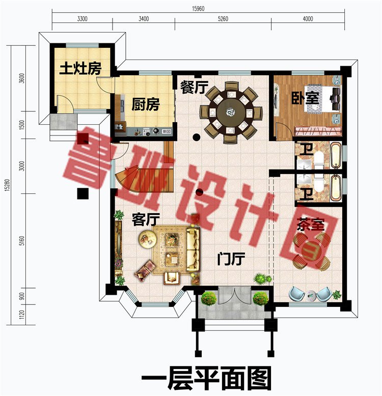 四层欧式农村实用楼房图