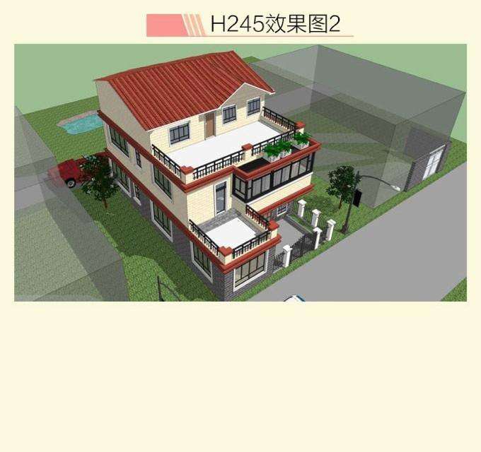 多栋别墅设计图纸和效果图，住房就该这样，总有一款你会喜欢