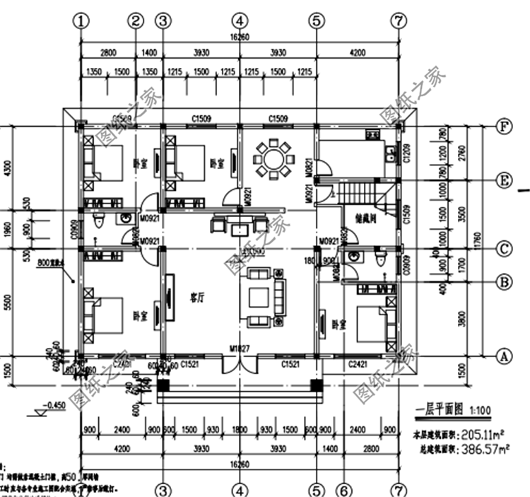 占地200米二层豪华别墅自建房图，宅基地大的不这样建就可惜了