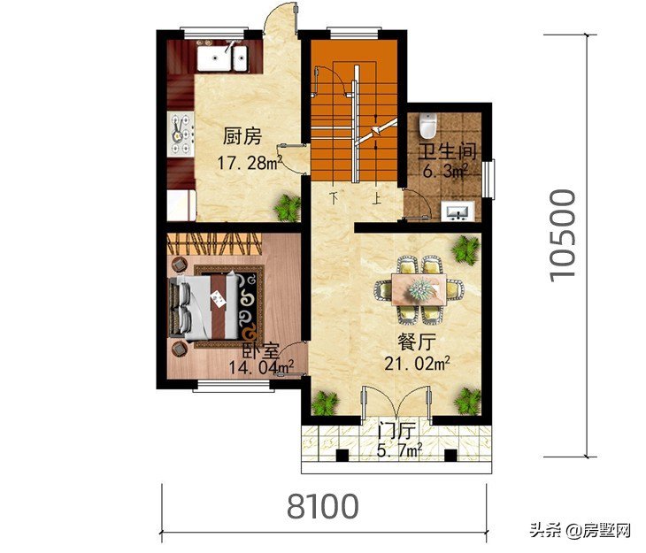 别墅设计：这款欧式占地面积仅需80平，特别适合小宅基地的你们