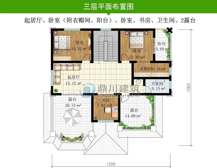 8套高品质别墅设计，布局惊艳方便生活，第4套中式带庭院35万可建