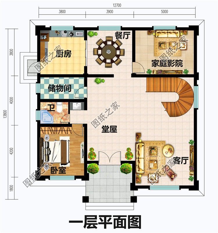 三款农村新中式三层楼房图片，极具中国风，农村土豪的专属别墅