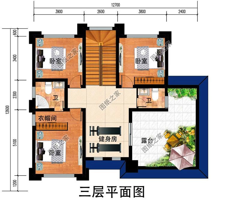 三款农村新中式三层楼房图片，极具中国风，农村土豪的专属别墅