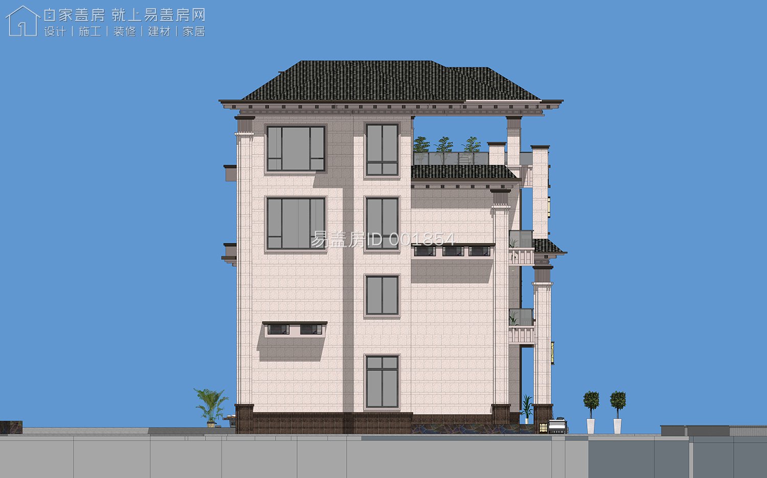 湖南郴州带电梯的新中式农村别墅，2020爆款图纸你觉得怎样