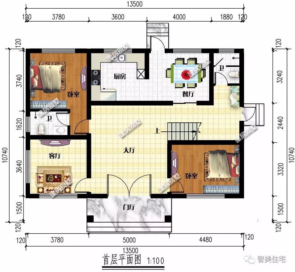 外观风格相似的两栋别墅，第一栋造价25万，很多人都喜欢