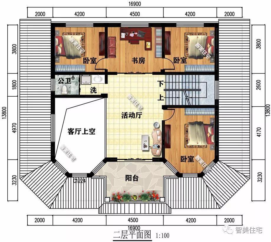 两栋建在甘肃农村的别墅，使用多边形窗造型好，采光佳生活质量优