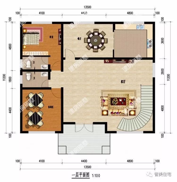 漂亮且气派的欧式农村别墅，面宽13米左右，建一栋提高生活质量