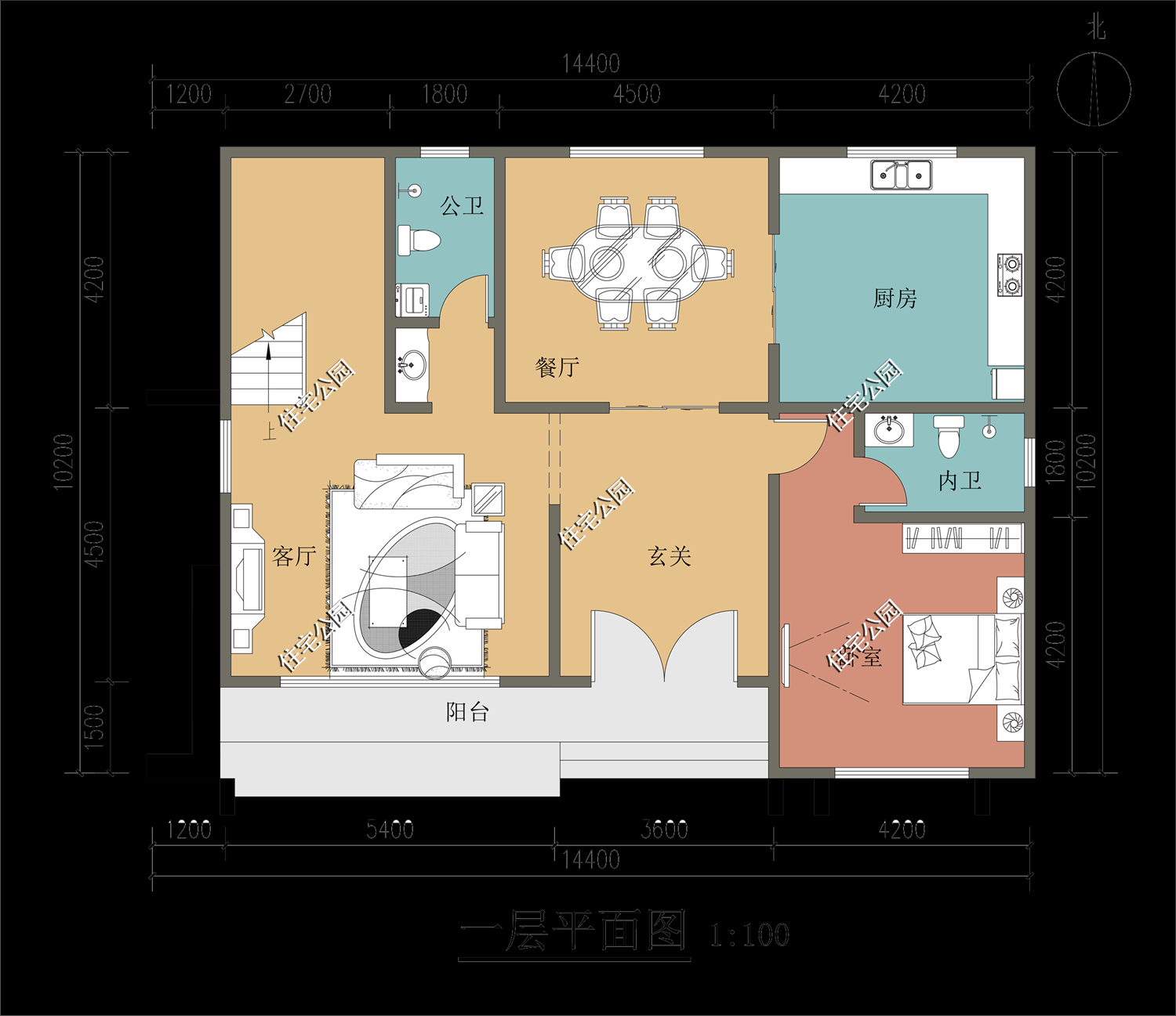 3室2厅现代别墅，占地14×10米，30万存款能盖起来吗？