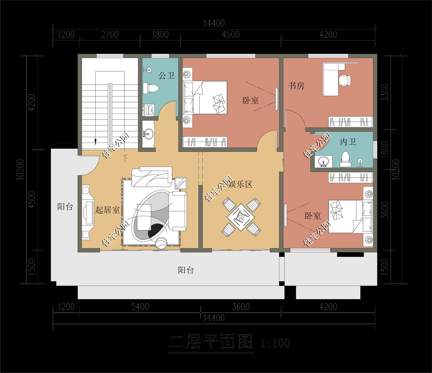 3室2厅现代别墅，占地14×10米，30万存款能盖起来吗？