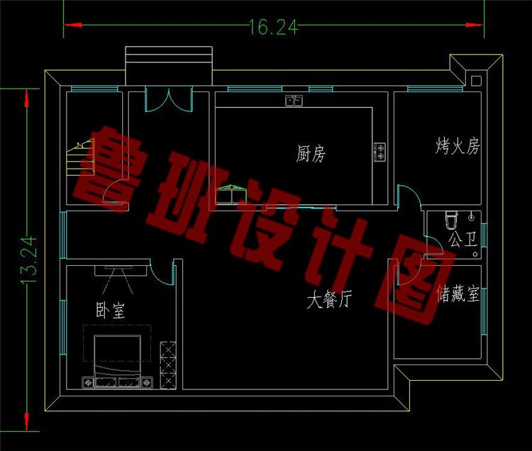 160平欧式二层别墅设计图地下室布局图