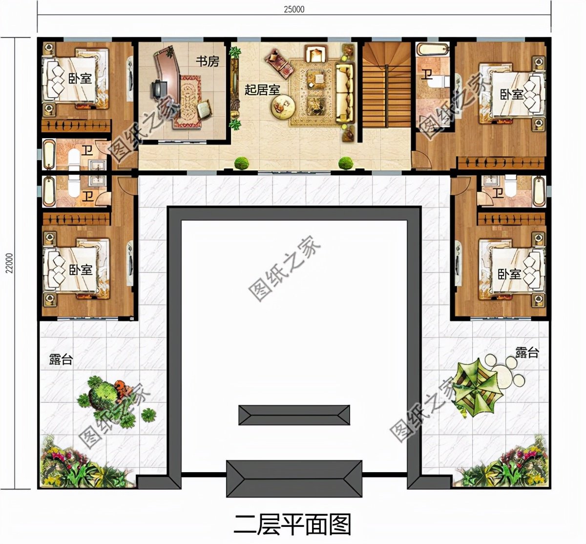 中式合院设计,高低有序,层次分明享受乡村纯朴生活