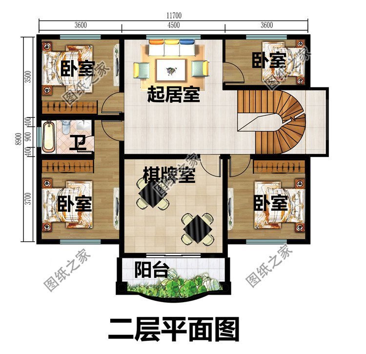 欧式双层别墅设计图，大气又内敛，量身定制的好房型