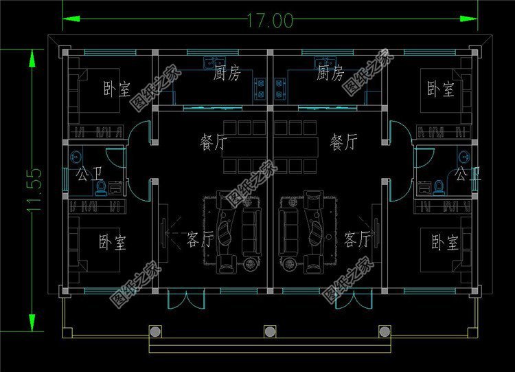 兄弟双拼别墅设计，选对了好户型，家庭幸福美满