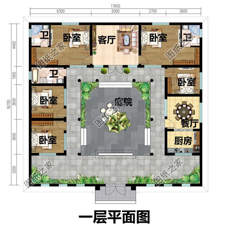 一层中式别墅,时尚与传统并存的一款别墅