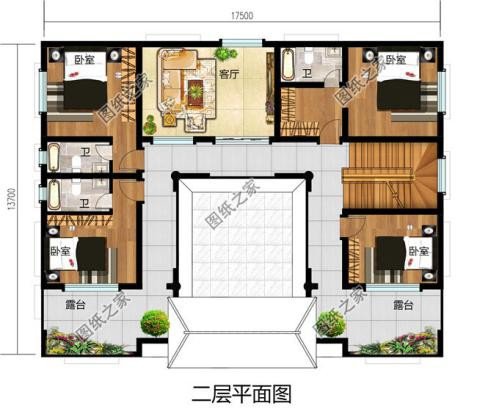 中式二层合院别墅,满满传统中式元素,是不是您的菜?