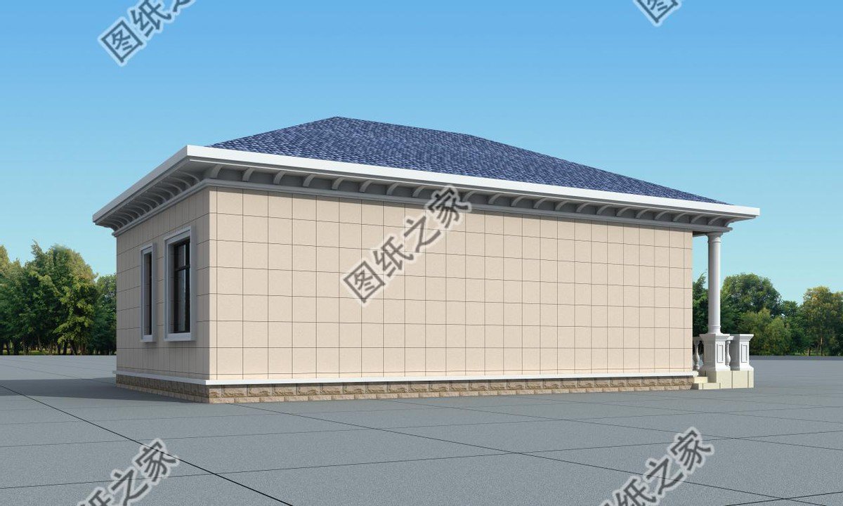 一层养老户型别墅,送给父母的一座小房屋,住进悠闲的小家