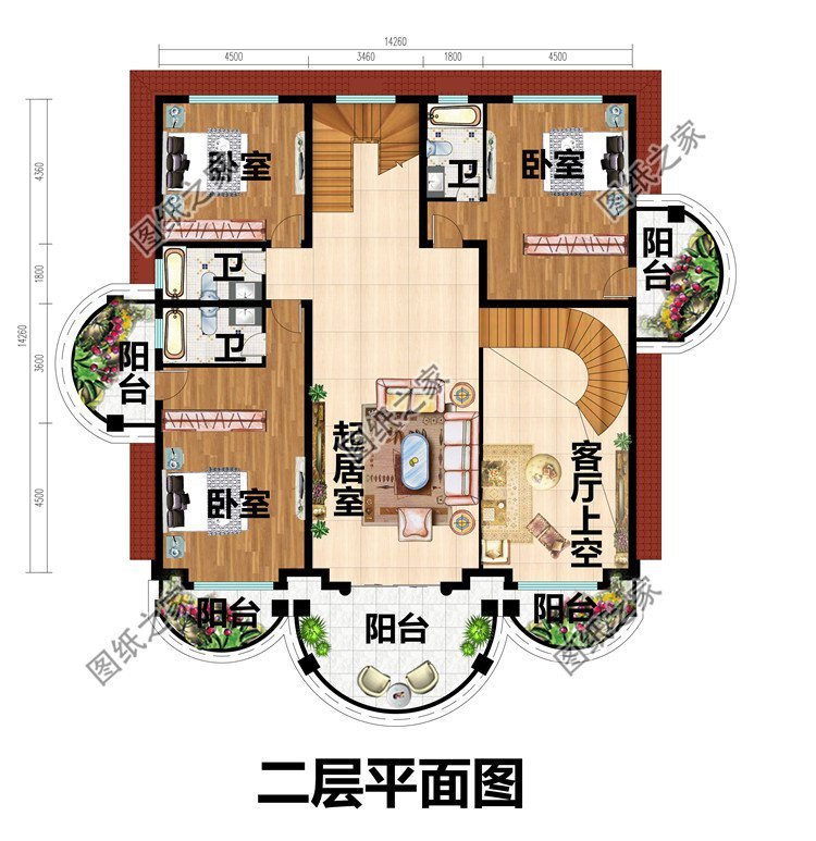 对称式别墅设计,蕴含中国对称之美的内涵,美观实用