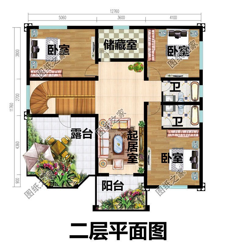 带露台设计的别墅,满足日常生活需求还能带来良好的生活体验